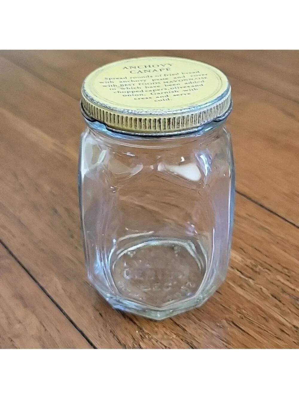 Vtg Best Foods Glass Mayonnaise Jar, Rare Find!